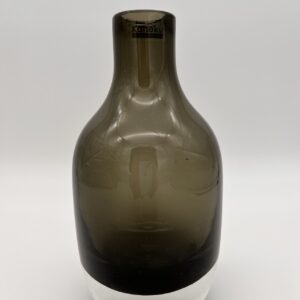 Schwere Glasvase - graugrün, 23cm