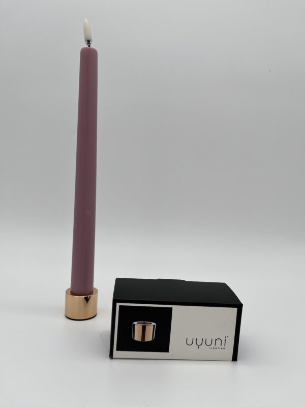 Uyuni Kerzenhalter - Roségold, passend für LED-Stabkerze