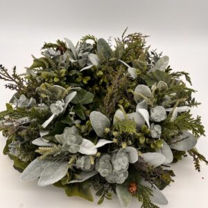 Kunstkranz- Eukalyptus, Salbei & Buchs