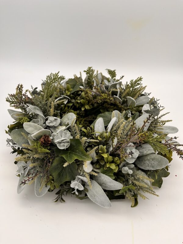 Kunstkranz- Eukalyptus, Salbei & Buchs – Bild 2