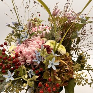 Herbststrauß mit Chrysanthemen